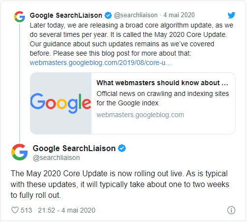 Google May 2020 Core Update Ce Que Vous Devez Savoir